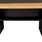 Farmhouse Hall Tree with Wood Grain Bench, Hooks and Bottom Cabinets