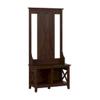 Key West Hall Tree with Shoe Storage Bench by Bush Furniture