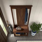 Key West Hall Tree with Shoe Storage Bench by Bush Furniture