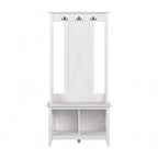Key West Hall Tree with Shoe Storage Bench by Bush Furniture