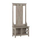Key West Hall Tree with Shoe Storage Bench by Bush Furniture