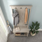 Key West Hall Tree with Shoe Storage Bench by Bush Furniture