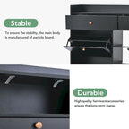 Modern Tipping Bucket Shoe Cabinet with 4 Flip Drawers, Multifunctional 2-Tier Shoe Storage Organizer with Drawers