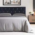Upholstered Headboard, Diamond Tufted Adjustable Headboard from 39.8 to 49.8, Queen Headboard/ King Headboard