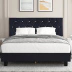 Upholstered Headboard, Diamond Tufted Adjustable Headboard from 39.8 to 49.8, Queen Headboard/ King Headboard