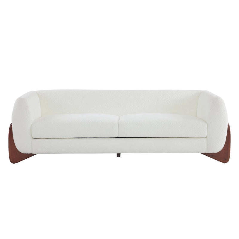 Alma Upholstered Boucle 3-Seat Sofa by Christopher Knight Home