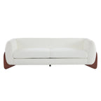 Alma Upholstered Boucle 3-Seat Sofa by Christopher Knight Home