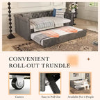 Christopher Knight Home - Augusta Velvet Upholstered Tufted Daybed with Trundle Design