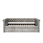 Christopher Knight Home - Augusta Velvet Upholstered Tufted Daybed with Trundle Design