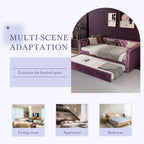 Christopher Knight Home - Augusta Velvet Upholstered Tufted Daybed with Trundle Design