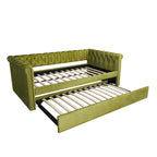 Christopher Knight Home - Augusta Velvet Upholstered Tufted Daybed with Trundle Design