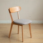 (Set of 4 pcs) Dining Chair Wooden FAS Grade Oak Natural Wood Made in North America 100% Dirt-free