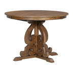 Retro Functional Dining Set Extendable Dining Table and Chair Sets with Removable Folding Plates for Dining Room and Kitchen