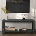 47 Modern Farmhouse Coffee Table with Storage Shelf