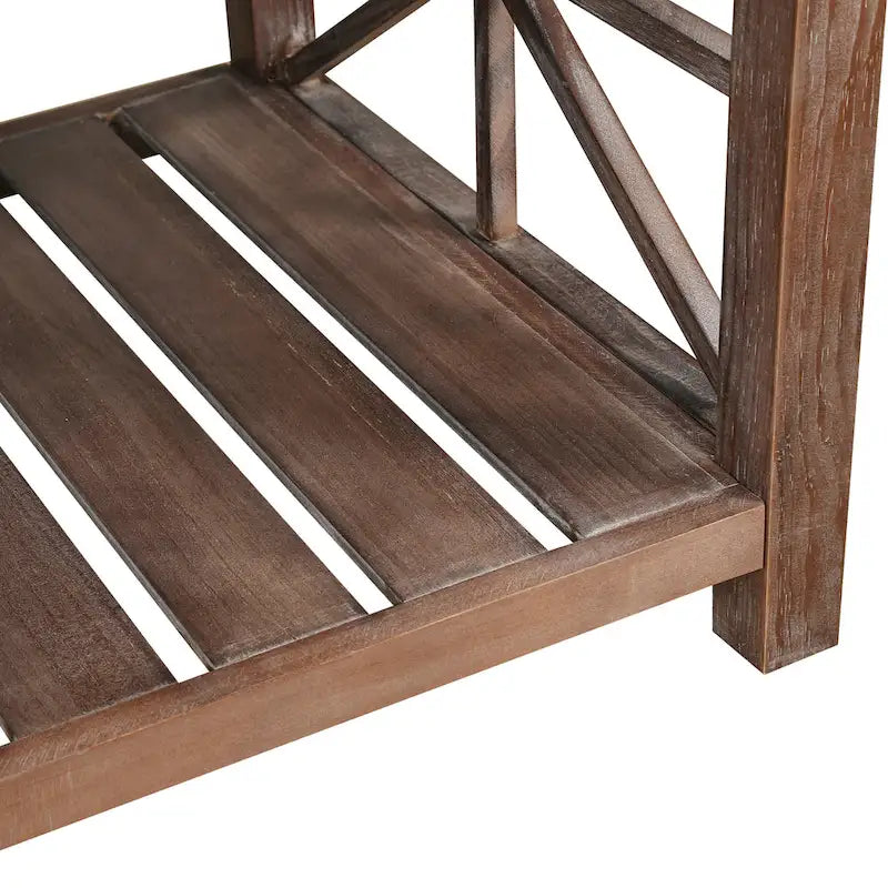 47 Modern Farmhouse Coffee Table with Storage Shelf