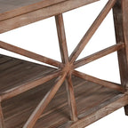 47 Modern Farmhouse Coffee Table with Storage Shelf