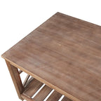 47 Modern Farmhouse Coffee Table with Storage Shelf