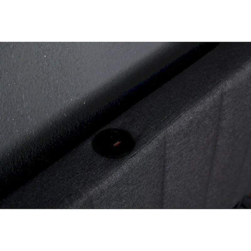 Twin Upholstered Platform Bed with Storage Drawers & USB Ports