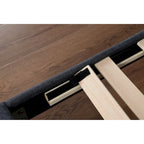 Twin Upholstered Platform Bed with Storage Drawers & USB Ports