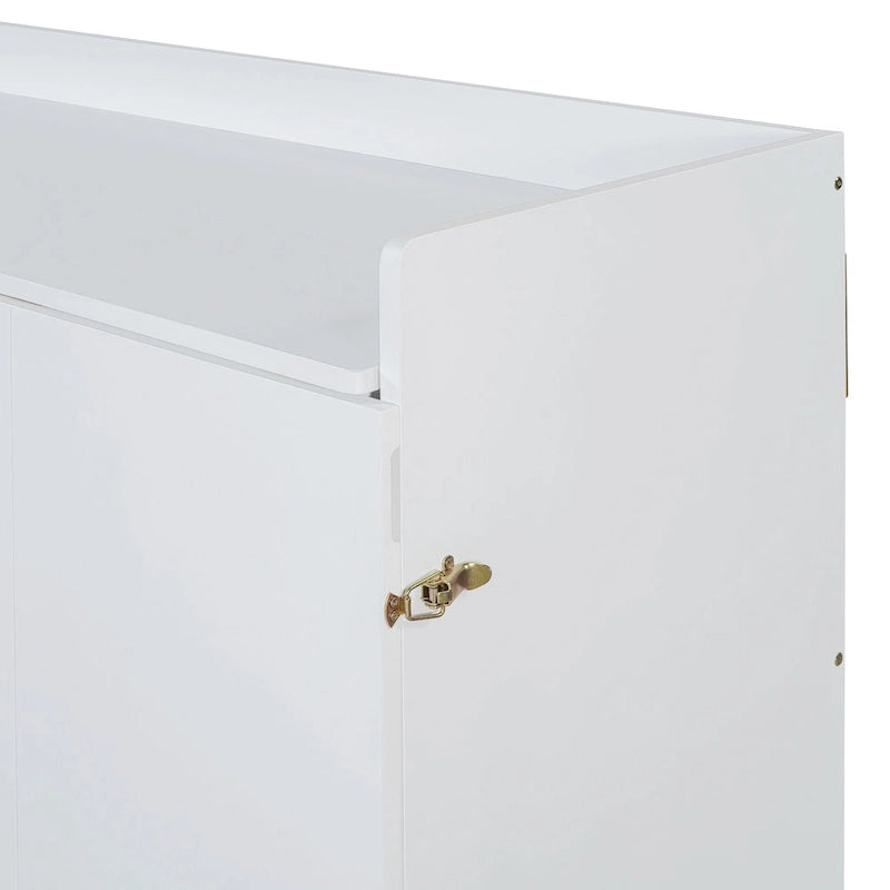 Queen Murphy Bed with Cabinet Design, Multi-Functional, 400lb Capacity