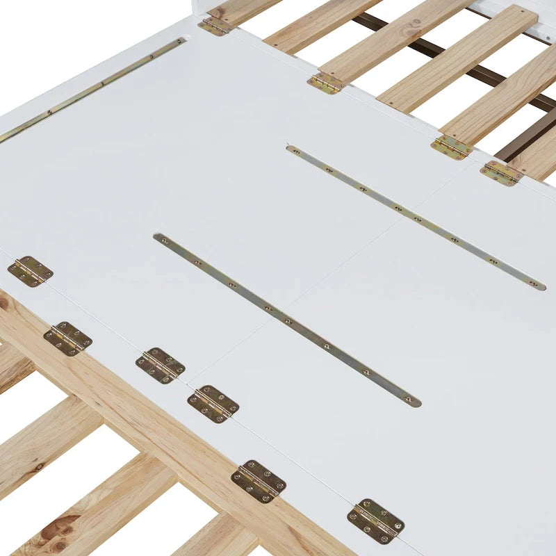 Queen Murphy Bed with Cabinet Design, Multi-Functional, 400lb Capacity