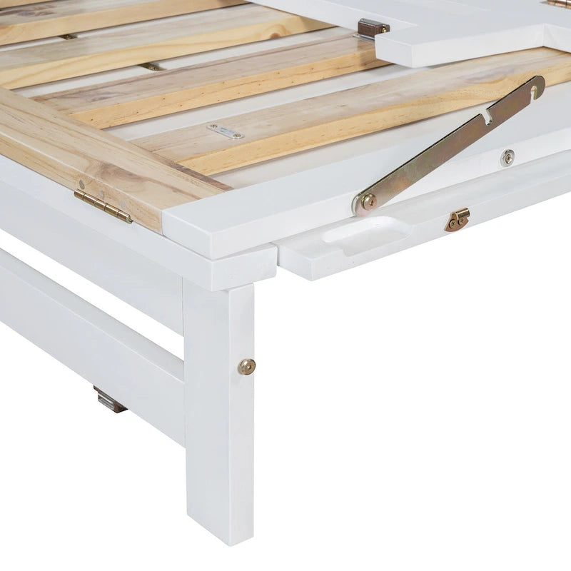 Queen Murphy Bed with Cabinet Design, Multi-Functional, 400lb Capacity