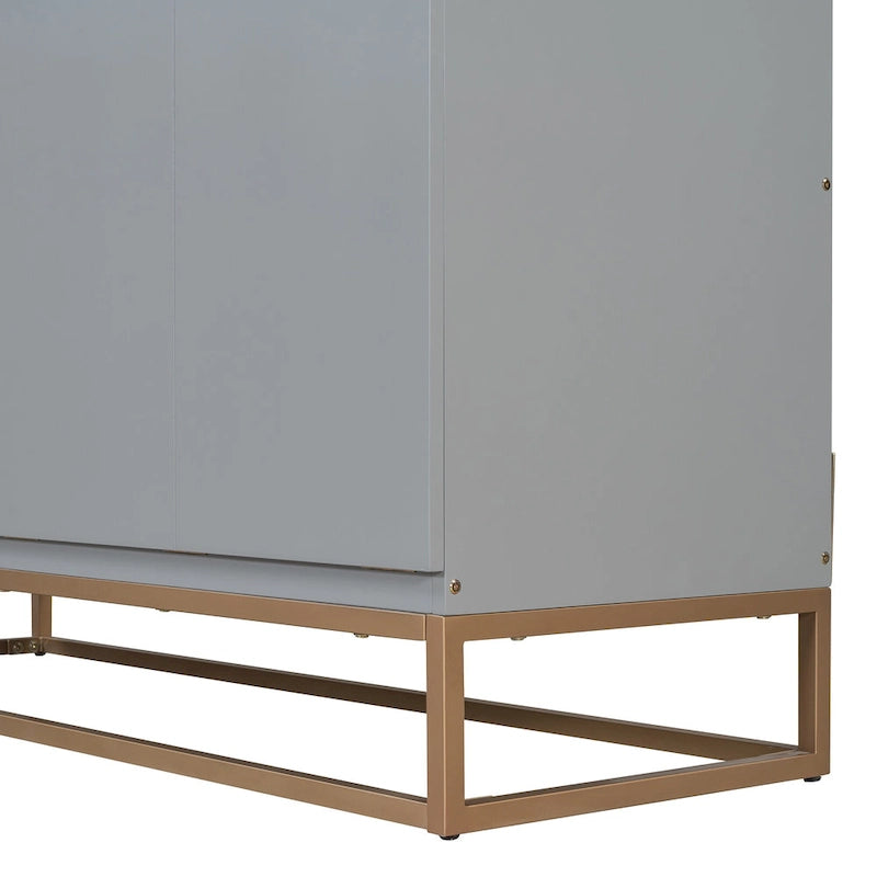 Queen Murphy Bed with Cabinet Design, Multi-Functional, 400lb Capacity