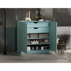 Palace Imports 100% Solid Wood 32 Bathroom Cabinet with Solid Doors, 2-Drawers and Adjustable Shelves