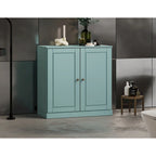 Palace Imports 100% Solid Wood 32 Bathroom Cabinet with Solid Doors, 2-Drawers and Adjustable Shelves