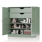 Palace Imports 100% Solid Wood 32 Bathroom Cabinet with Solid Doors, 2-Drawers and Adjustable Shelves