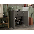 Palace Imports 100% Solid Wood 32 Bathroom Cabinet with Solid Doors, 2-Drawers and Adjustable Shelves