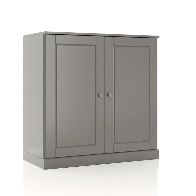 Palace Imports 100% Solid Wood 32 Bathroom Cabinet with Solid Doors, 2-Drawers and Adjustable Shelves