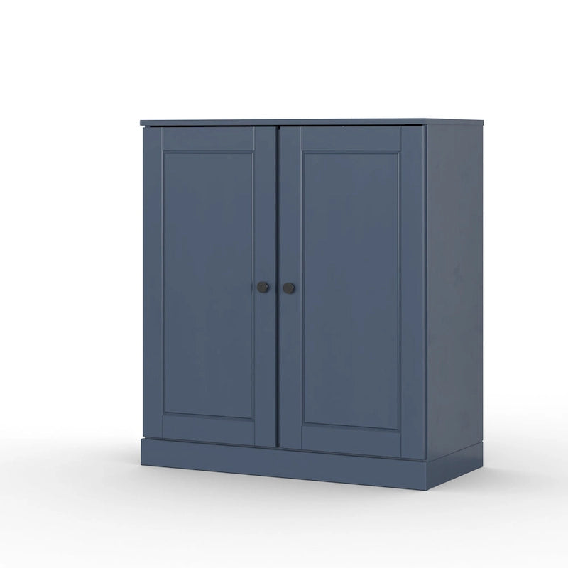 Palace Imports 100% Solid Wood 32 Bathroom Cabinet with Solid Doors, 2-Drawers and Adjustable Shelves