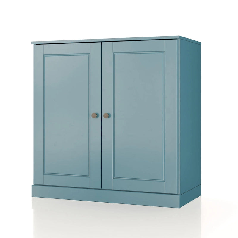 Palace Imports 100% Solid Wood 32 Bathroom Cabinet with Solid Doors, 2-Drawers and Adjustable Shelves