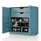 Palace Imports 100% Solid Wood 32 Bathroom Cabinet with Solid Doors, 2-Drawers and Adjustable Shelves