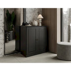 Palace Imports 100% Solid Wood 32 Bathroom Cabinet with Solid Doors, 2-Drawers and Adjustable Shelves