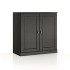 Palace Imports 100% Solid Wood 32 Bathroom Cabinet with Solid Doors, 2-Drawers and Adjustable Shelves
