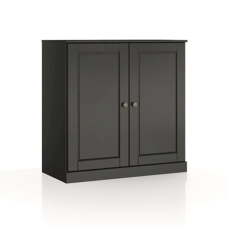 Palace Imports 100% Solid Wood 32 Bathroom Cabinet with Solid Doors, 2-Drawers and Adjustable Shelves