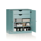 Palace Imports 100% Solid Wood 32 Bathroom Cabinet with Solid Doors, 2-Drawers and Adjustable Shelves