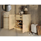 Palace Imports 100% Solid Wood 32 Bathroom Cabinet with Solid Doors, 2-Drawers and Adjustable Shelves