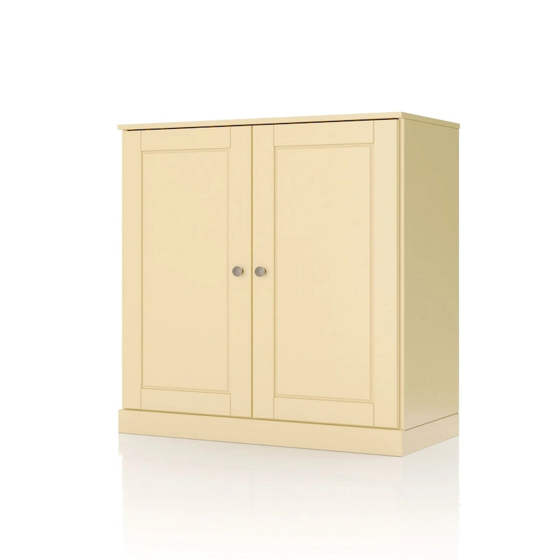 Palace Imports 100% Solid Wood 32 Bathroom Cabinet with Solid Doors, 2-Drawers and Adjustable Shelves