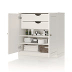 Palace Imports 100% Solid Wood 32 Bathroom Cabinet with Solid Doors, 2-Drawers and Adjustable Shelves