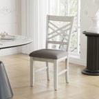 VECELO 6/8-Piece Dining Table Set with Bench, Solid Wood Rectangular Extendable Dining Table & 4 Solid Wood Dining Chairs