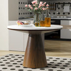 Retro Round Dining Table Minimalist Elegant Table