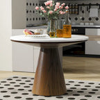 Retro Round Dining Table Minimalist Elegant Table