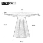 Retro Round Dining Table Minimalist Elegant Table