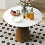Retro Round Dining Table Minimalist Elegant Table