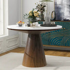 Retro Round Dining Table Minimalist Elegant Table