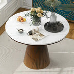 Retro Round Dining Table Minimalist Elegant Table