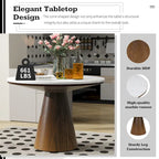 Retro Round Dining Table Minimalist Elegant Table